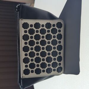 Vera Bradley Midnight Geometric Laser Cut Make Up Bag